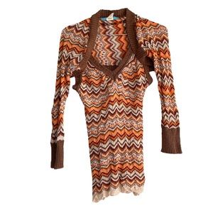 2for$38 Marciano women’s multicolour Soft Knit Cardigan Y2K 90s Vintage size M